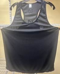 Neleus Dry Fit Logo Muscle Mesh Tank Top Gym Workout Black Size X-Large New