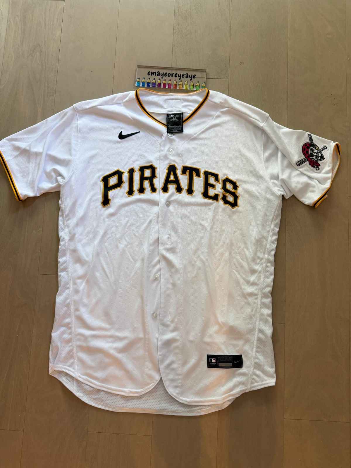 Nike Men's Authentic Pittsburgh Pirates Stitched Vapor Jersey 48 elite flex base gallery