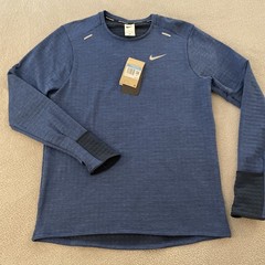 NEW Nike Therma Fit Running Long Sleeve Shirt Men’s Medium M Blue DD5649-451 NWT