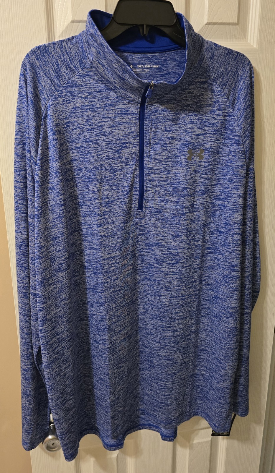 Under Armour UA Tech 2.0 Half Zip Men’s 2XLT Blue Training Running Active Gym 2X gallery