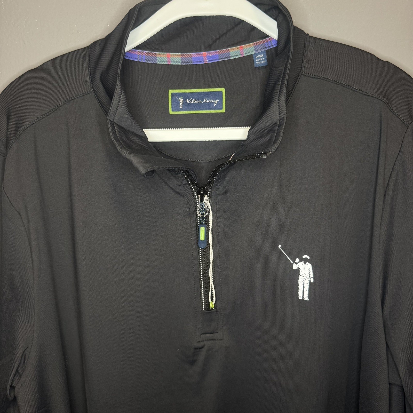 WILLIAM MURRAY MEN'S CHIP SHOT PULLOVER IN BLACK - SIZE L gallery
