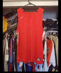 Nike Dri-FIT Mens 3XL Sleeveless Basketball Jersey Tank Top Red/White