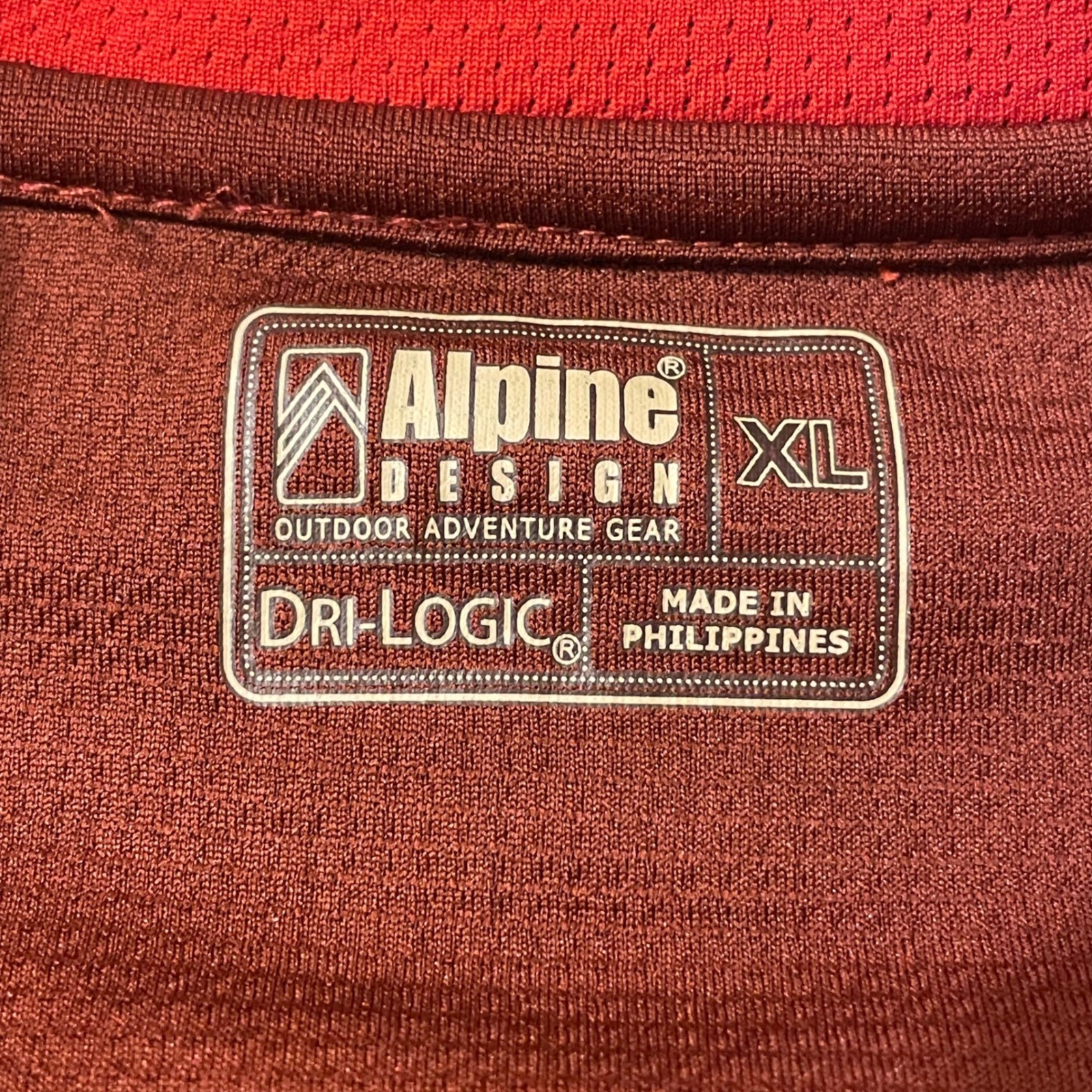Alpine Design Mens XL Dri-Logic Red Short Sleeve Outdoor T-Shirt Hiking Camping gallery