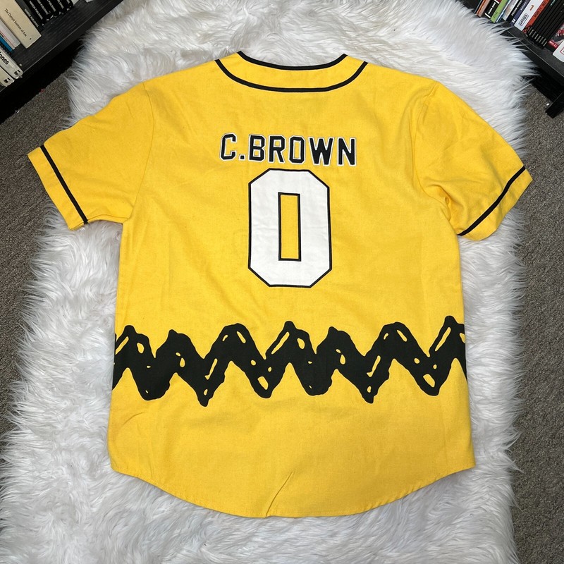 PEANUTS CHARLIE BROWN BASEBALL JERSEY SHIRT gallery