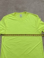 Hanes Cool DRI Men’s Moisture Wicking Long Sleeve Crew Neck T-Shirt Yellow L
