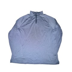 Rhone Session 1/4 Zip Pullover Men’s Size XXL Heather Light Blue UPF 50+ L/S