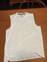 Puma Mens Sleeveless Training Tank Top Aquatic Blue