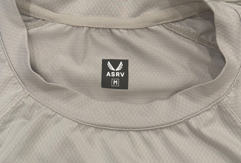 ASRV AeroSilver Established Tee DSG-0660 Tech Curved Hem Stone Gym Train Mens M gallery
