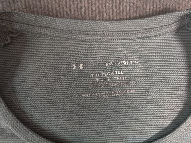 Under Armour The Tech Tee Active Gym Gray T Shirt Mens 3XL Loose Short Sleeve gallery