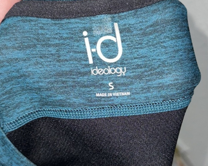 ID Ideology Training Bold Teal & Black Sleeveless Tee Shirt S NWT New Gym gallery