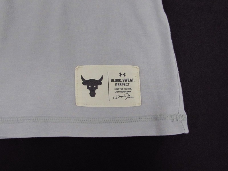 Under Armour Project Rock Tank Top Men's Large Loose Gray Workout /Gym/Training gallery
