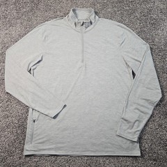 Vuori Ease Performance Half Zip Shirt Mens Large Gray Lightweight Pocket V221