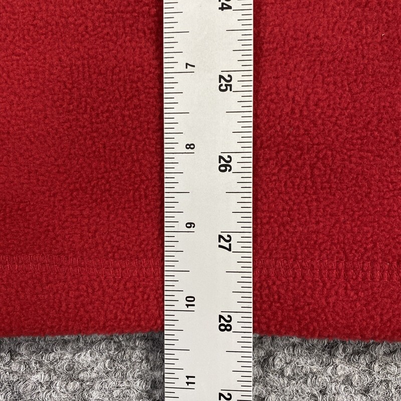 Chaps Mens Fleece 1/4 Zip Pullover Long Sleeve Red Size Large gallery