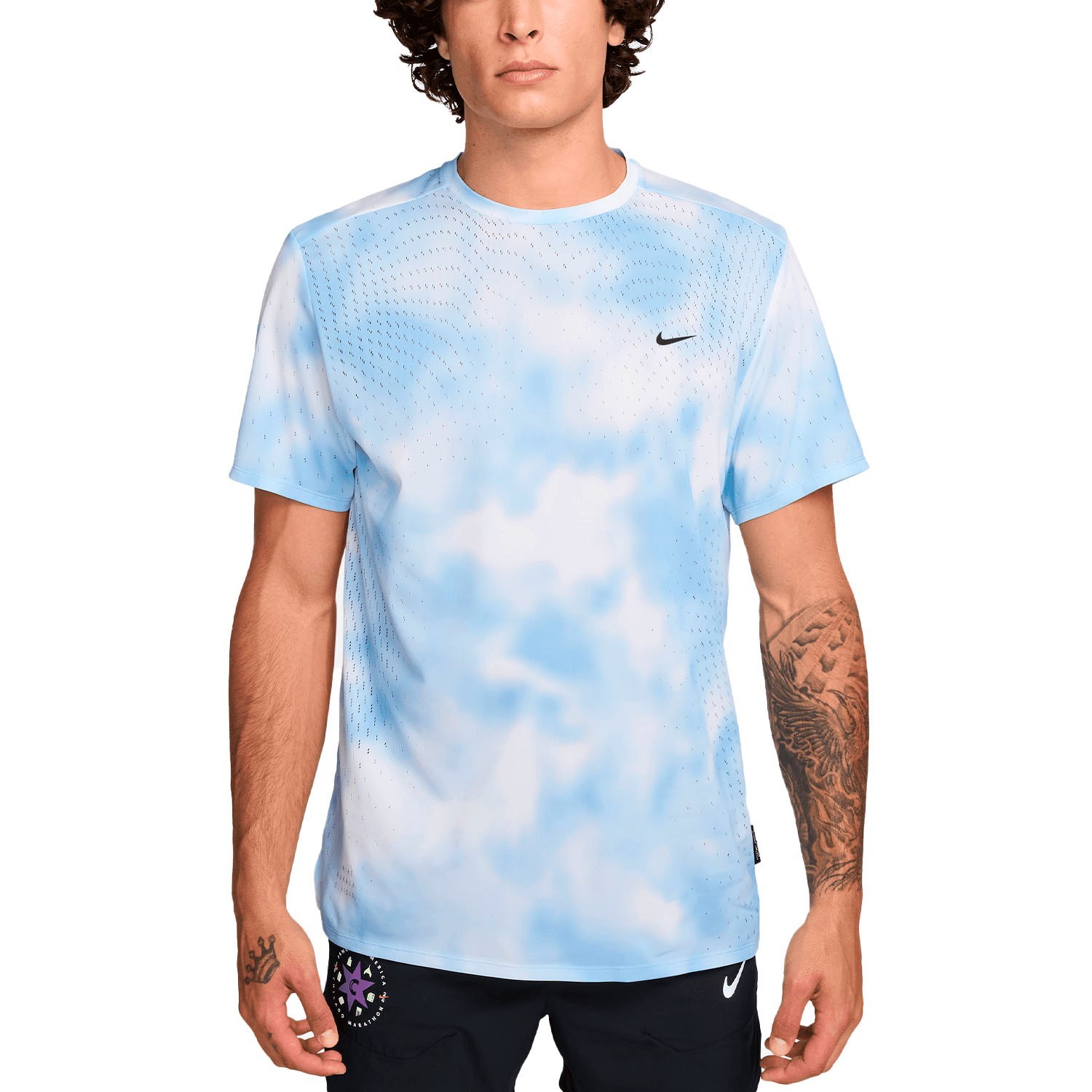 Mens Size Small Nike Running Division Dri-FIT ADV Shirt Psychic Blue HJ4148-422 gallery
