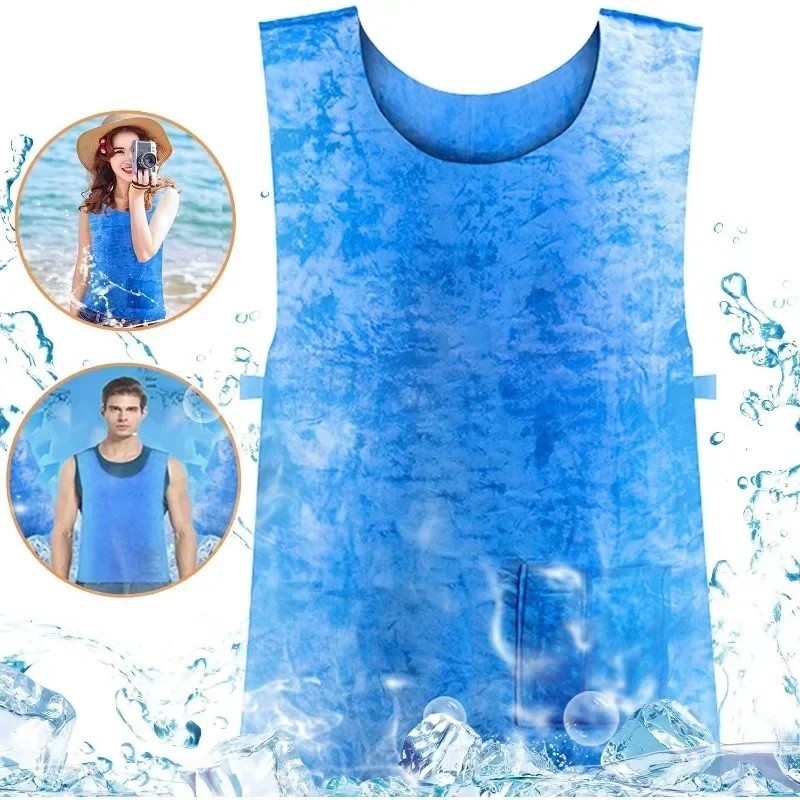 Cooling Vest Evaporative Ice Cooling Shirt Heatstroke Outdoor Work Wear