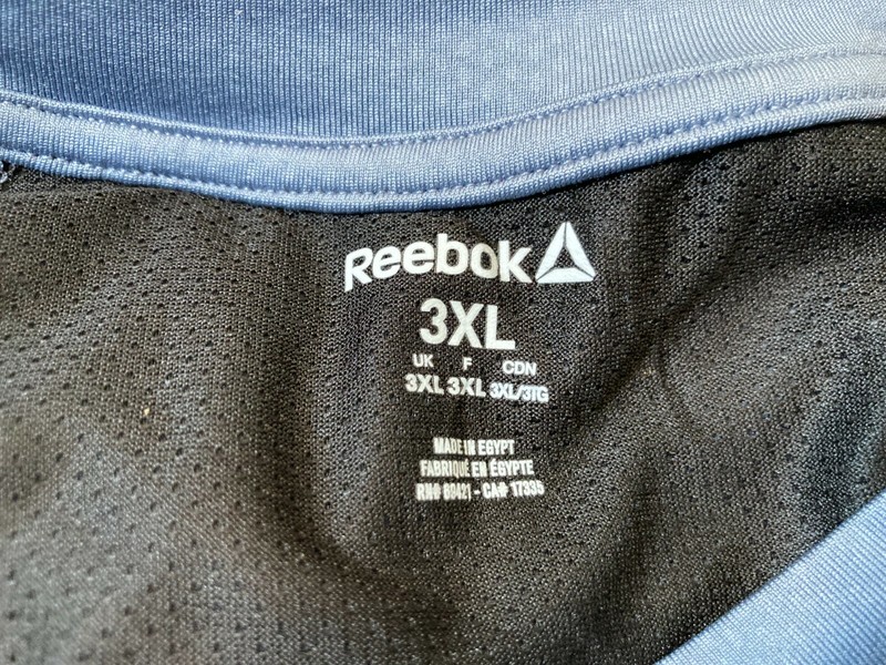 REEBOK SPEEDWICK PERFORMANCE TEE SHIRT GRAY BLACK MESH MEN'S 3XL ⭐️NWT⭐️ gallery