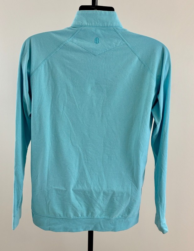 HOLDERNESS & BOURNE WESTLAND Mens Small Bali Blue Logo Tailored Fit L/S Pullover gallery