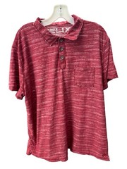 Helix Red Polo Collared Shirt Size XXL RN 73277
