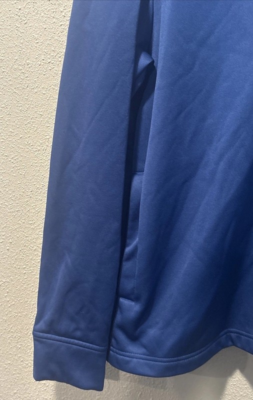 Callaway Golf Jacket Men's Medium Navy Blue Long Sleeve 1/4 Zip Pullover Pockets gallery