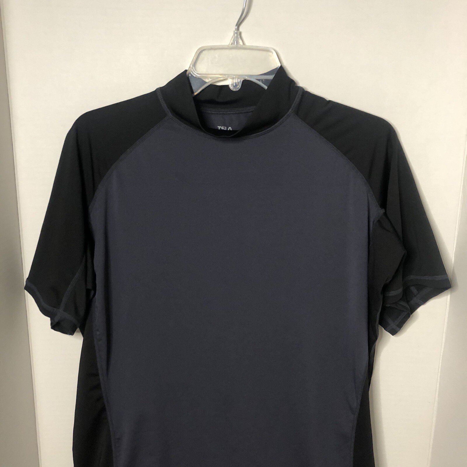 Tesla Compression Shirt Mens Size XL Black Gray Short Sleeve Casual Logo gallery