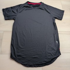 ASRV Short Sleeve Training T-Shirt Mens Small Black Curved Hem DSG-0637