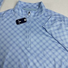 NWT Johnnie O Performance Fabric Sperlings Half-zip Pullover Permafrost Medium