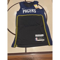 Nike Indiana Pacers NBA Swingman City Edition Jersey Navy Black Mens Small