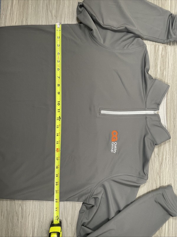 Peter Millar Crown Sport Perth Loop Iron Grey Quarter Zip Pullover Mens M NEW gallery