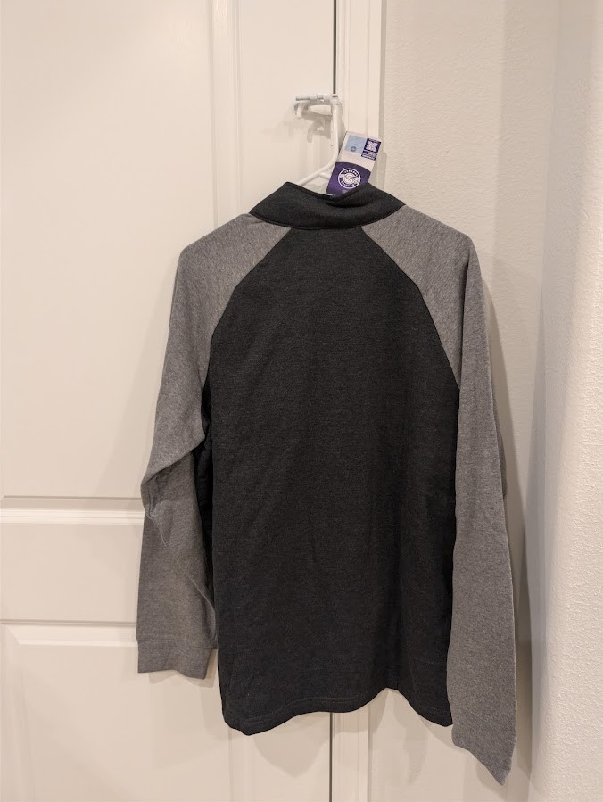 Captivating Men's Oregon Ducks 1/4 Zip Pullover raglan puddles Large L gallery
