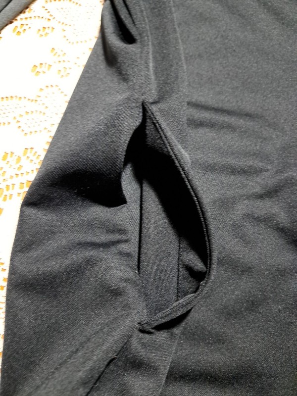 NIKE Dri Fit Full Zip Athletic Light Weight Shirt Pockets Black Grey Mens Small gallery