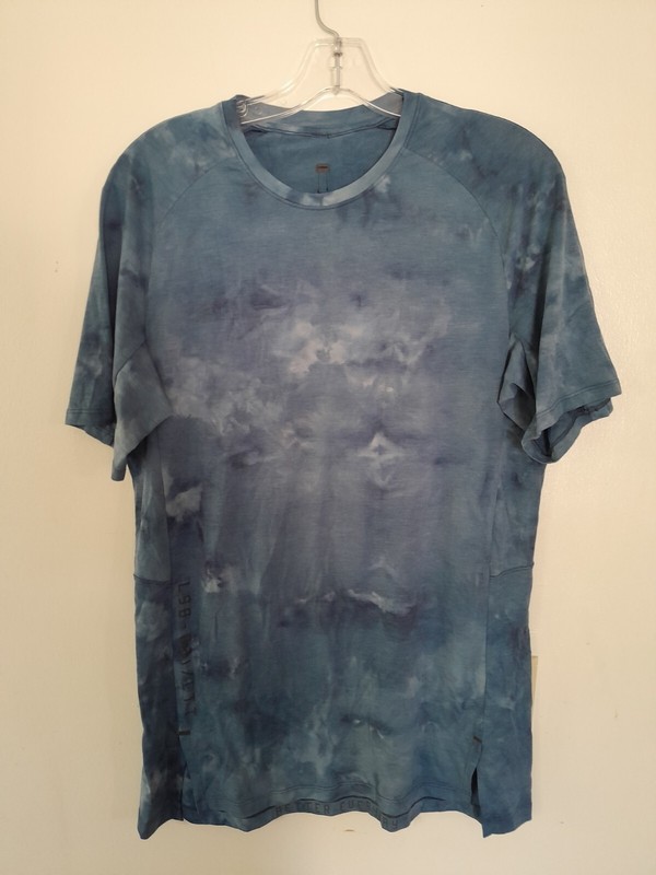 Lululemon Always Agile Short SleeveDiamond Dye True Navy Chambray size M gallery