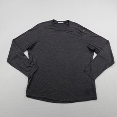 Icebreaker Shirt Mens 2XL Gray Cool Lite Wool Blend Performance Base Layer Trail