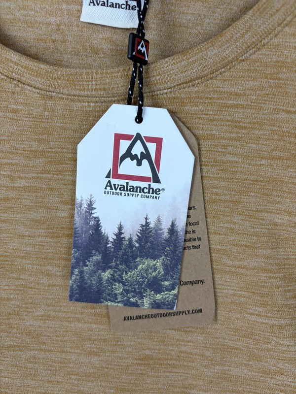 Avalanche Shirt Mens Large Beige Long Sleeve Performance Hiking Zip Pocket New gallery