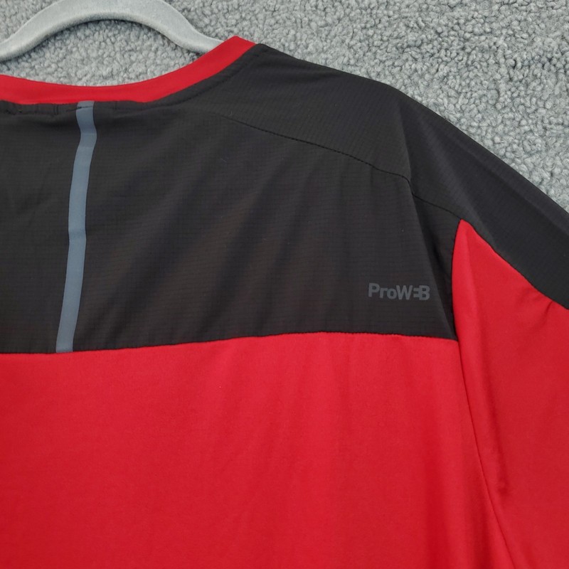Spyder Active Men's Short-Sleeve 4-way Stretch T-Shirt Red Size XXL Activewear gallery