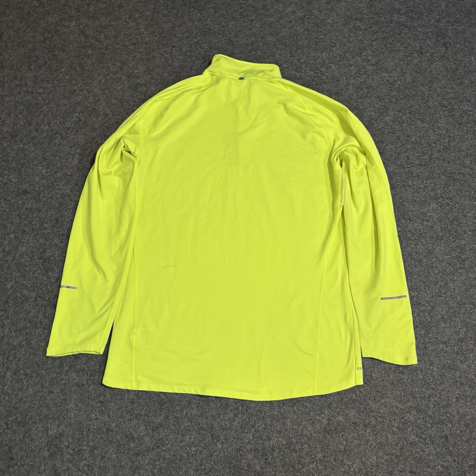 Nike Dri-Fit Element 1/4 Zip Pullover Size XL Running Volt gallery