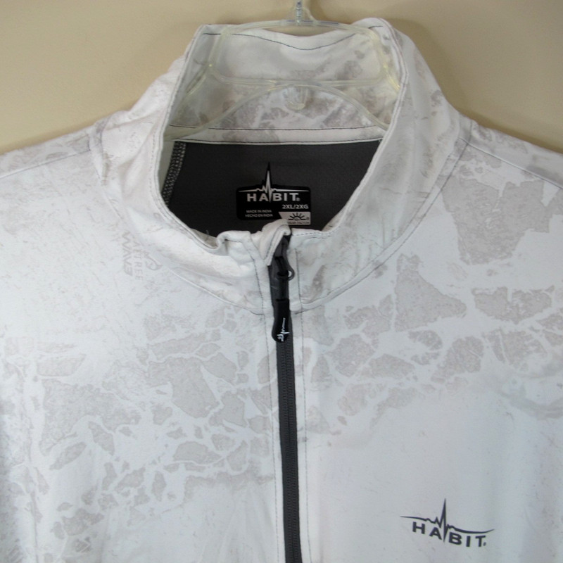 Habit Solar Factor 1/4 Zip Pullover UPF Fishing Performance Shirt Men's 2XL gallery