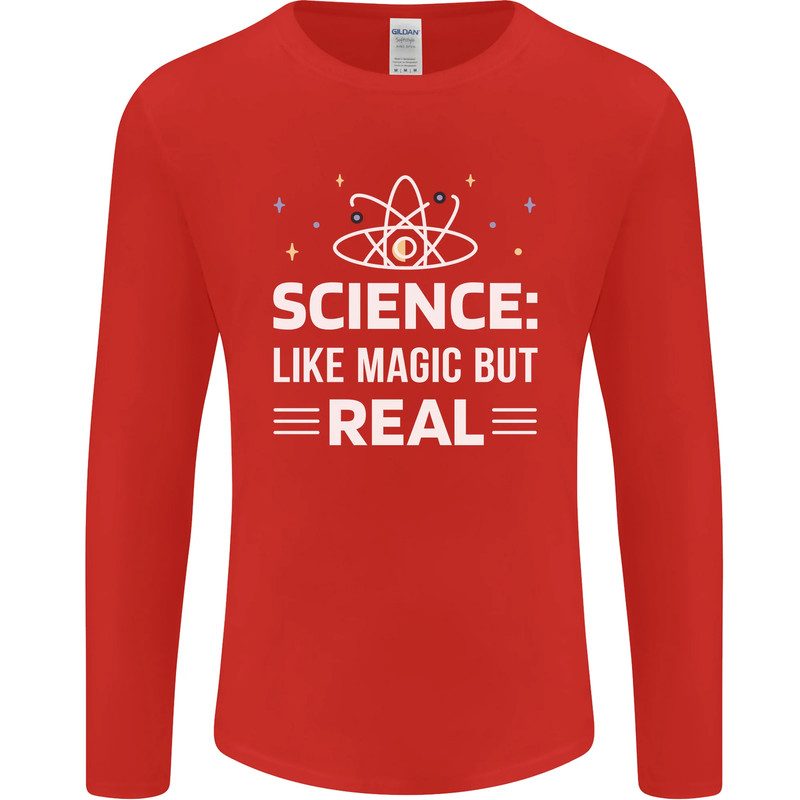 Science Like Magic But Real Funny Nerd Geek Mens Long Sleeve T-Shirt gallery