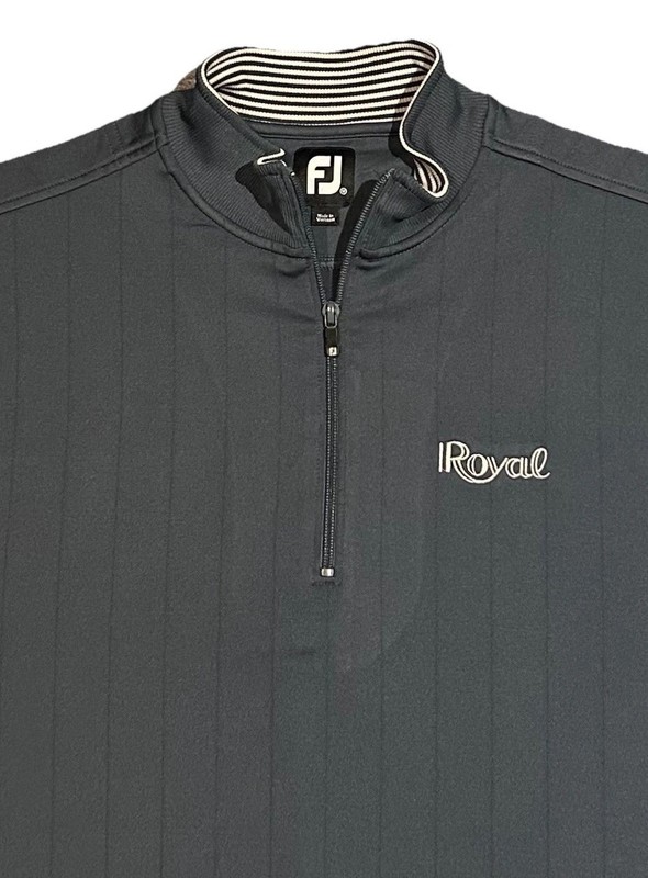 Footjoy 1/4 Zip Royal C.C Performance Golf Pullover Men’s M Dark Green MINT!! gallery