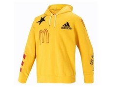 Adidas Basketball Yellow McDonalds Comfy BASKETBALL Shooter Hoodie GE5336 2XLT
