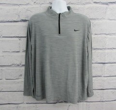 Nike Breathe Pullover Men’s XL Gray Dri-Fit 1/4 Zip Training Running 940177-043