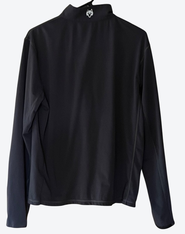 Greyson Mens Small Sequoia Midweight Performance Quarter-Zip Charcoal Gray gallery