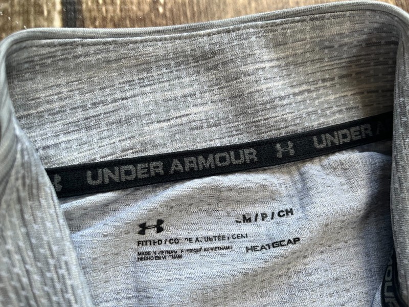 UNDER ARMOUR HEATGEAR 1/4 ZIP TECH SHIRT GRAY MARLED MENS SMALL EXCELLENT gallery