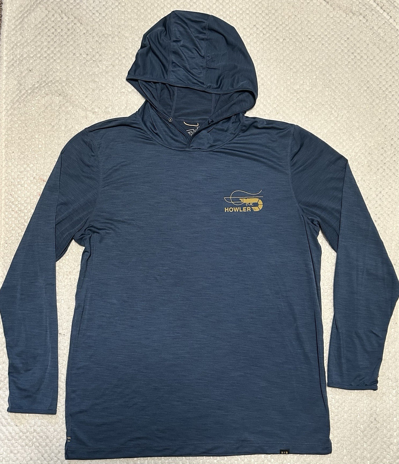 Howler Bros Pullover HB Tech T L/S Hooded UPF 50+ Sun Protection Mens Size Large gallery