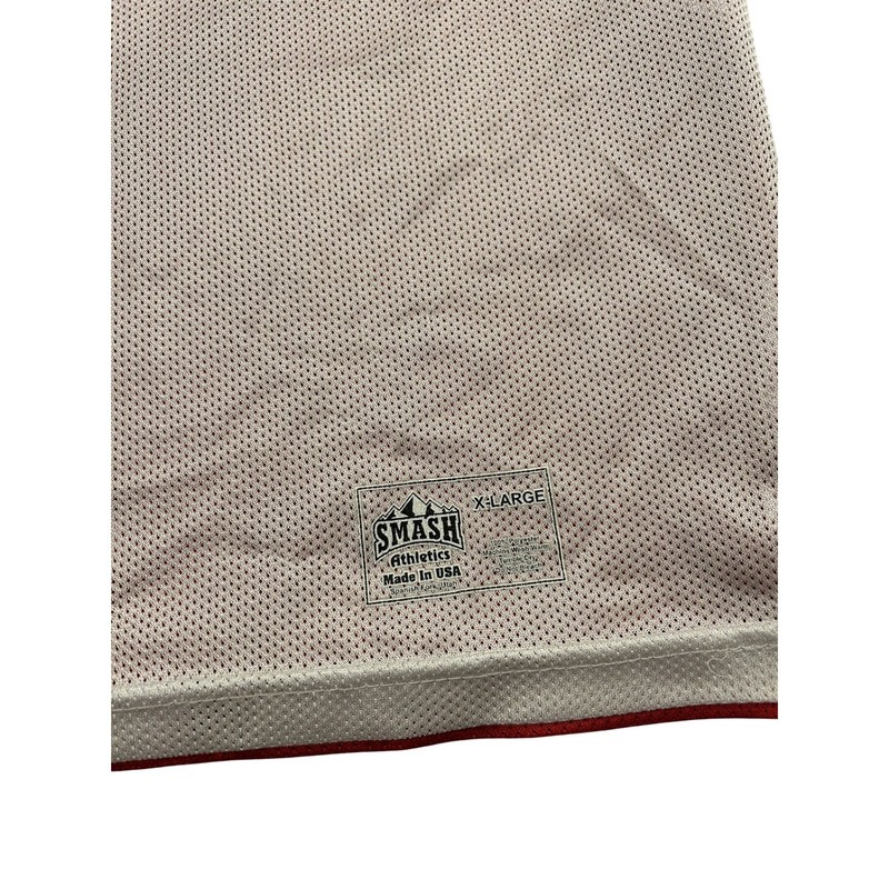 Smash Athletics Basketball Jersey Mens XL White Red Good Reversible Mesh 43 gallery
