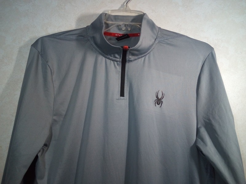 Spyder Men's Active 1/4 Zip Performance Pullover Gray Lightweight Long Sleeve gallery