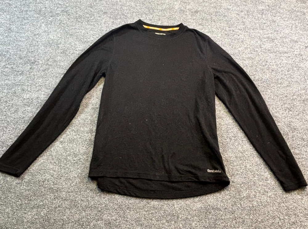 Omni-Wool Thermal T-Shirt Men's L Black Polyester Athletic Performance Workout