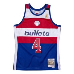Mens Mitchell & Ness NBA SWINGMAN JERSEY – WASHINGTON BULLETS 1996 CHRIS WEBBER