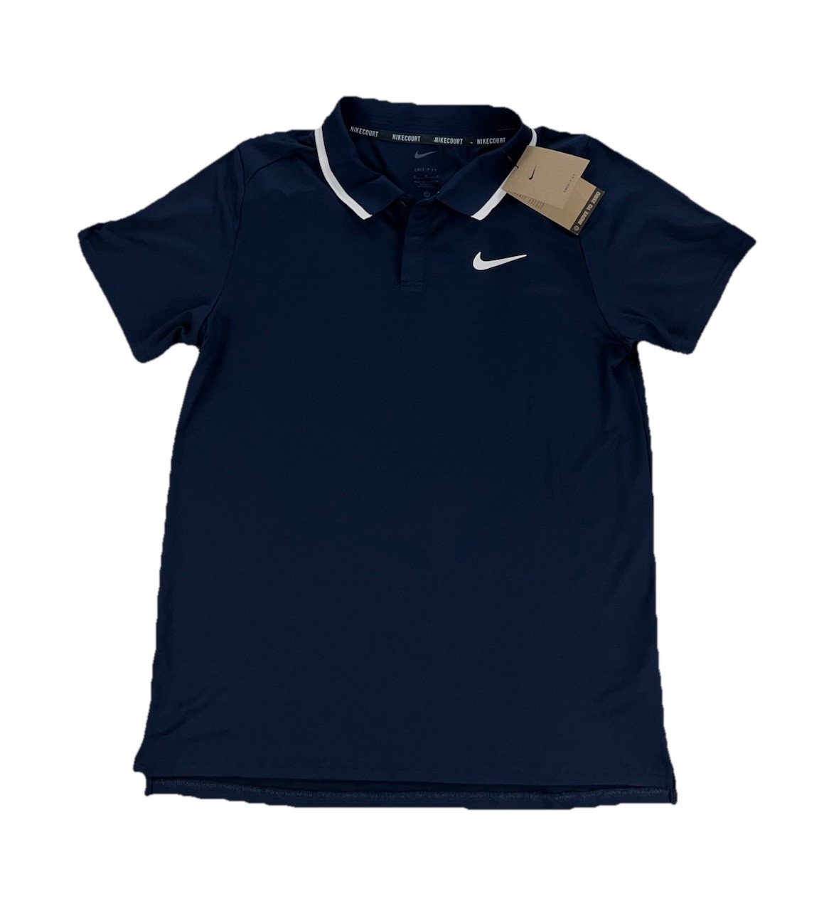 NEW Nike Court Advantage Tennis Dri-Fit Polo Shirt Navy Blue Mens M FD5314-451 gallery