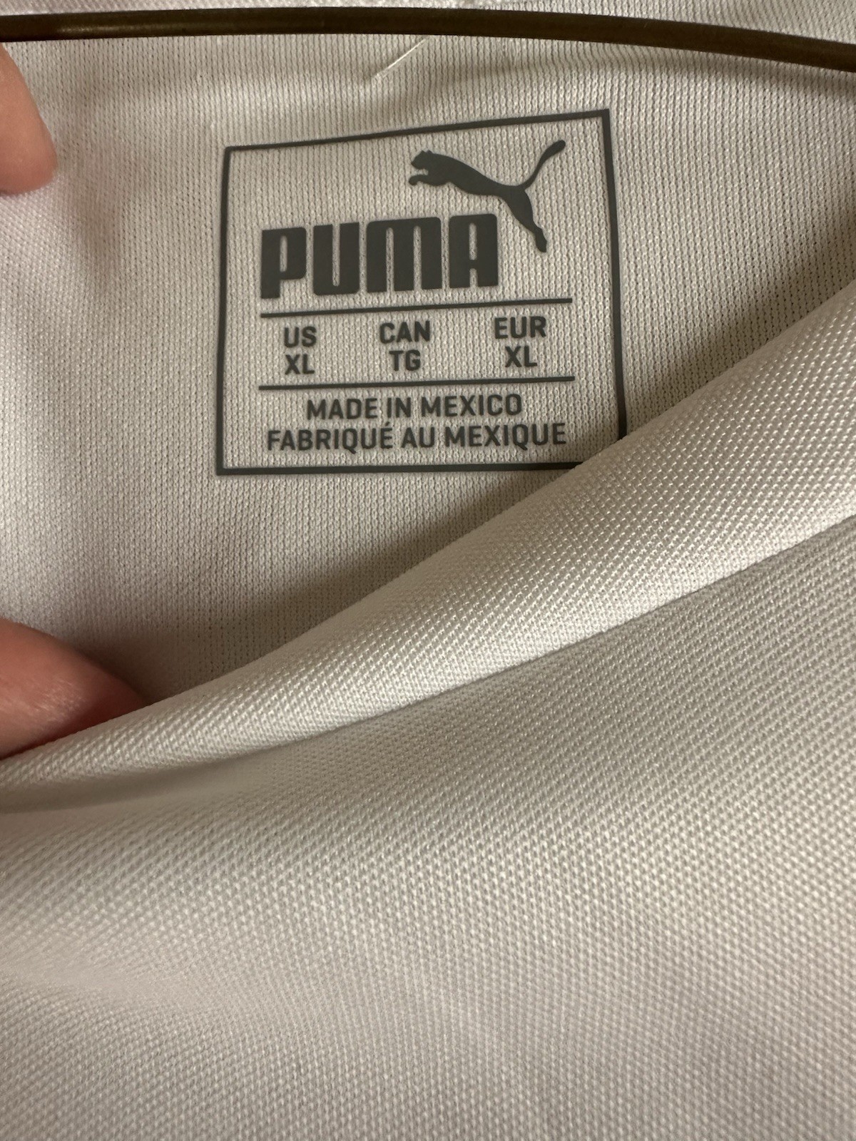 PUMA Retro White New Levels Pink Soccer Jersey Active T-Shirt Men's X-Large NEW gallery