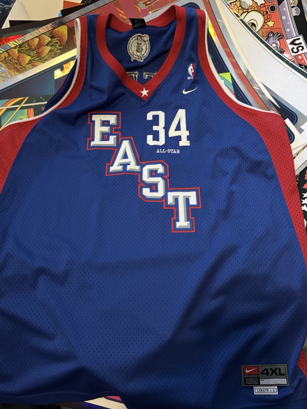 PAUL PIERCE RARE 2004 ALL STAR GAME Jersey EAST 34 Boston Celtics 4XL Blue NBA gallery